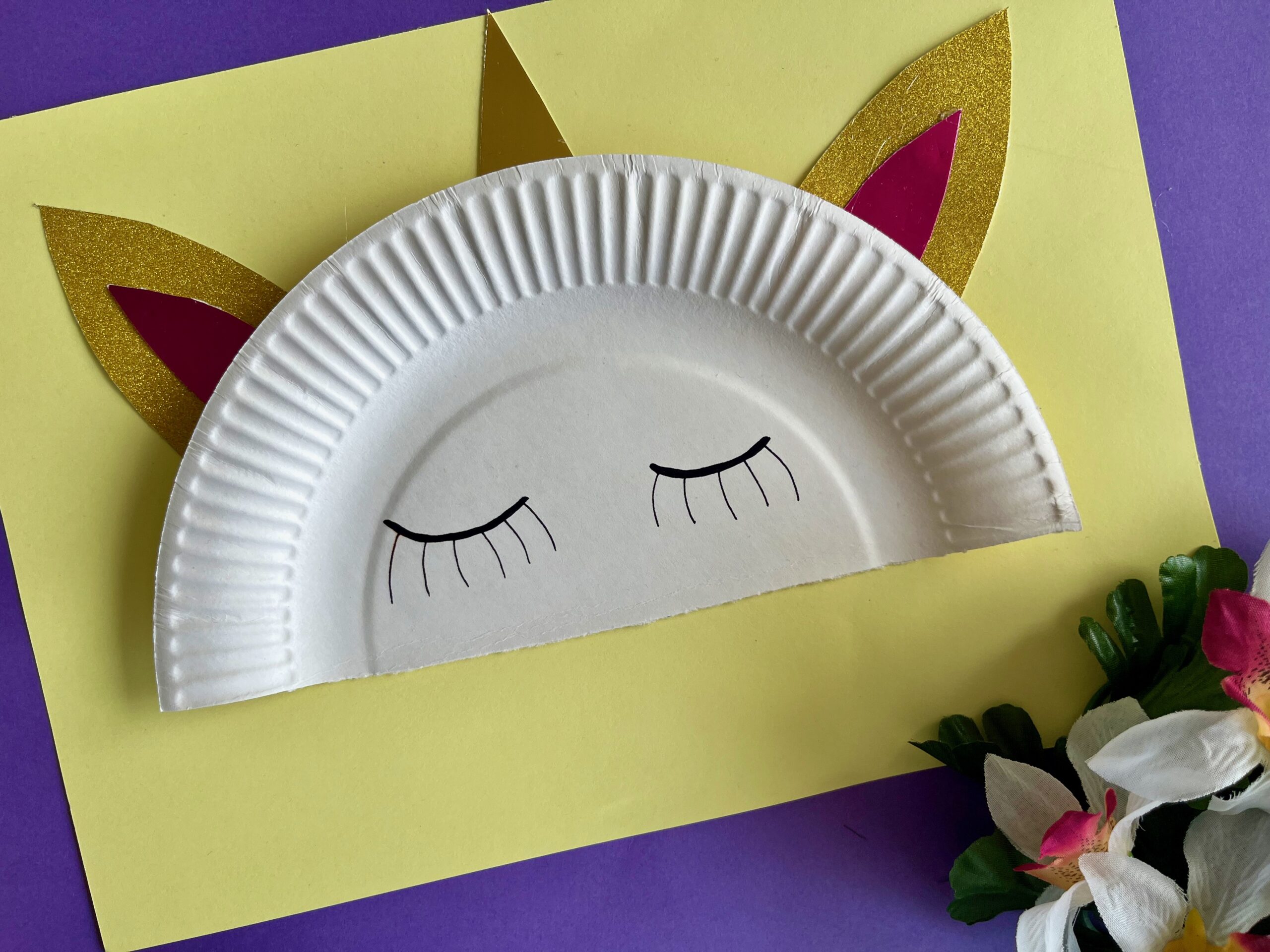 Unicorn papieren bordje